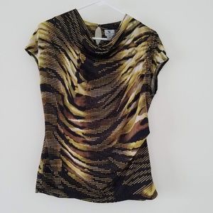 Worthington Women's Short Sleeved Top, Size Medium